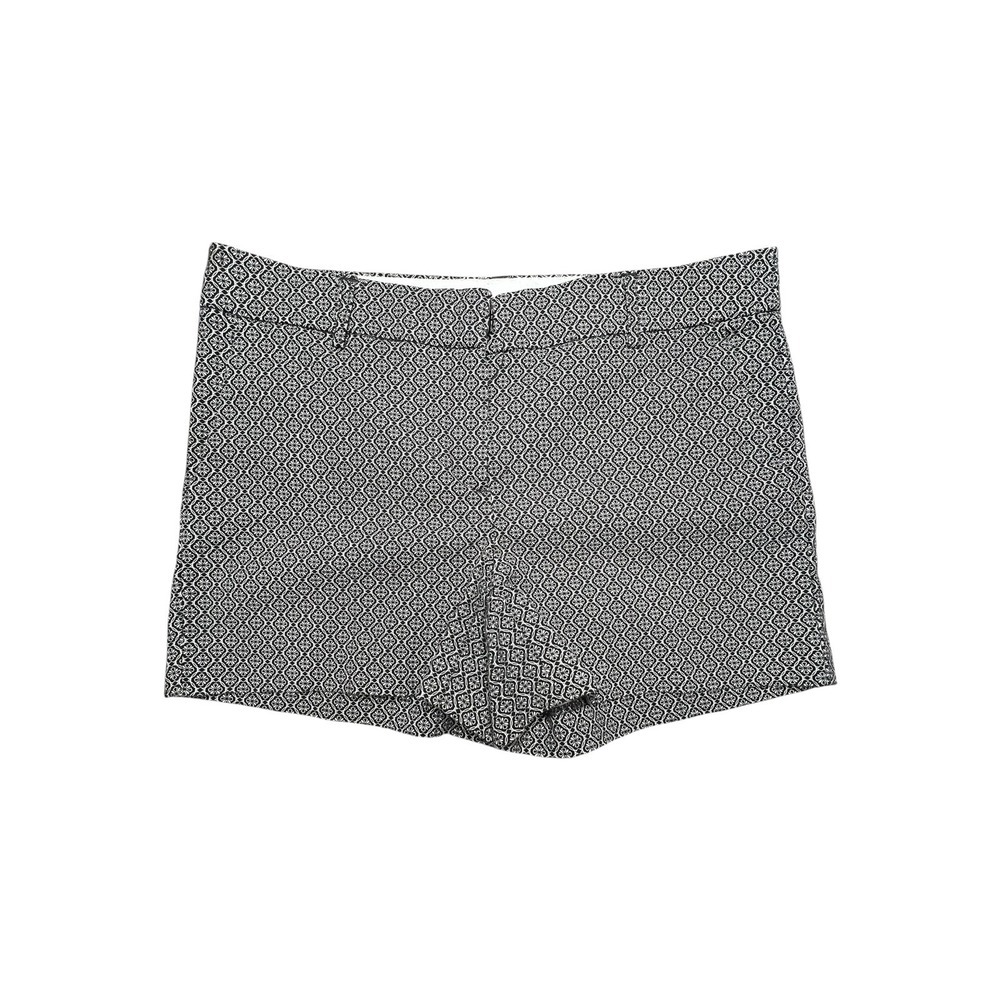Dalia Collection Womens Black White Geometric Print Tailored Shorts Size 2